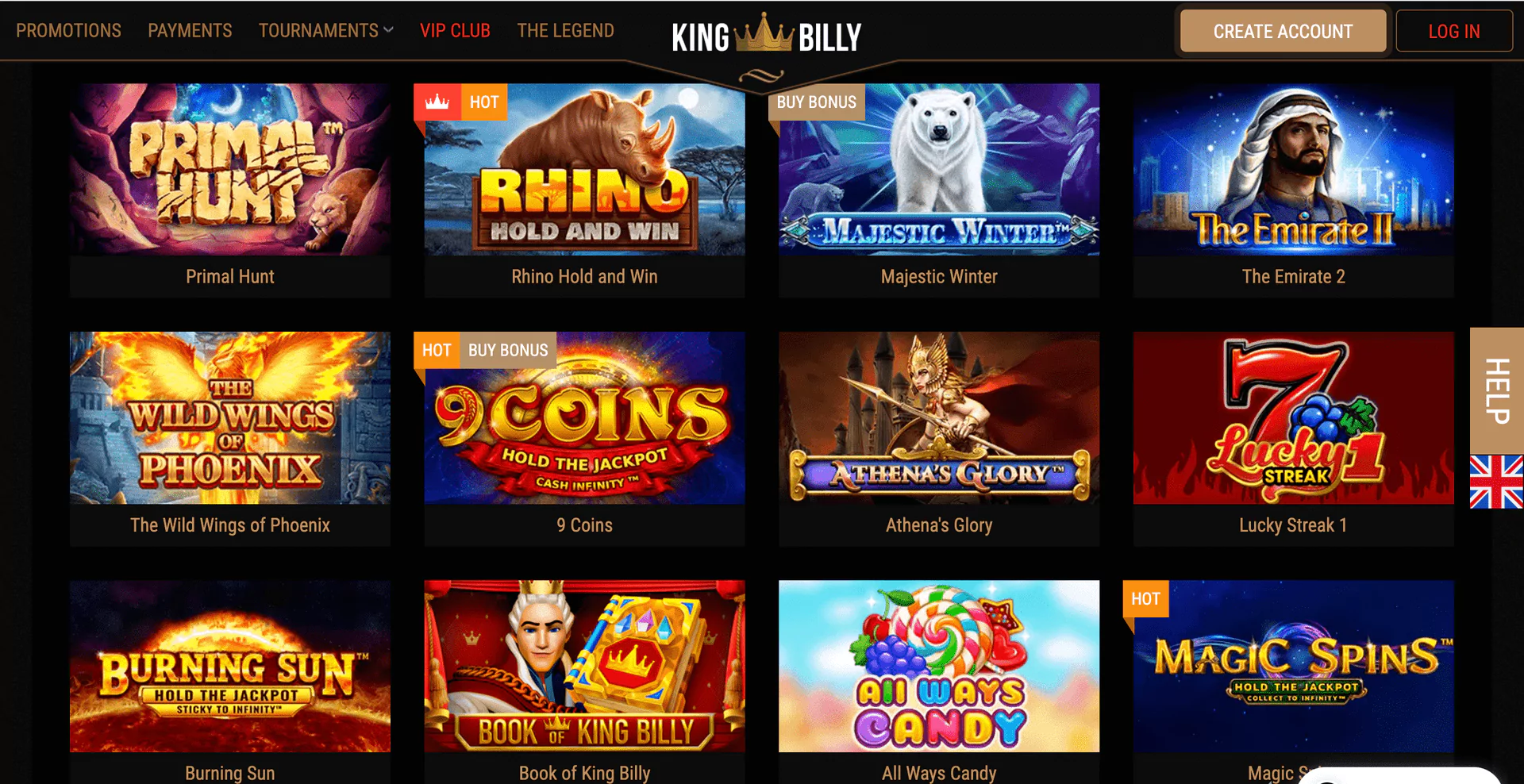 king billy casino